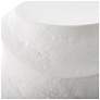 6_Uttermost Winded 20" H x 14 1/2" W White GRC Outdoor Accent Table more views
