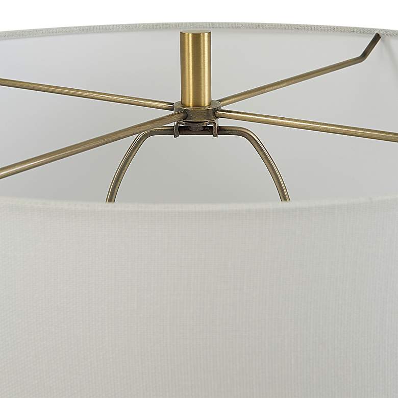 Image 7 Uttermost Window Pane 28" Chalk White Ceramic Table Lamp more views