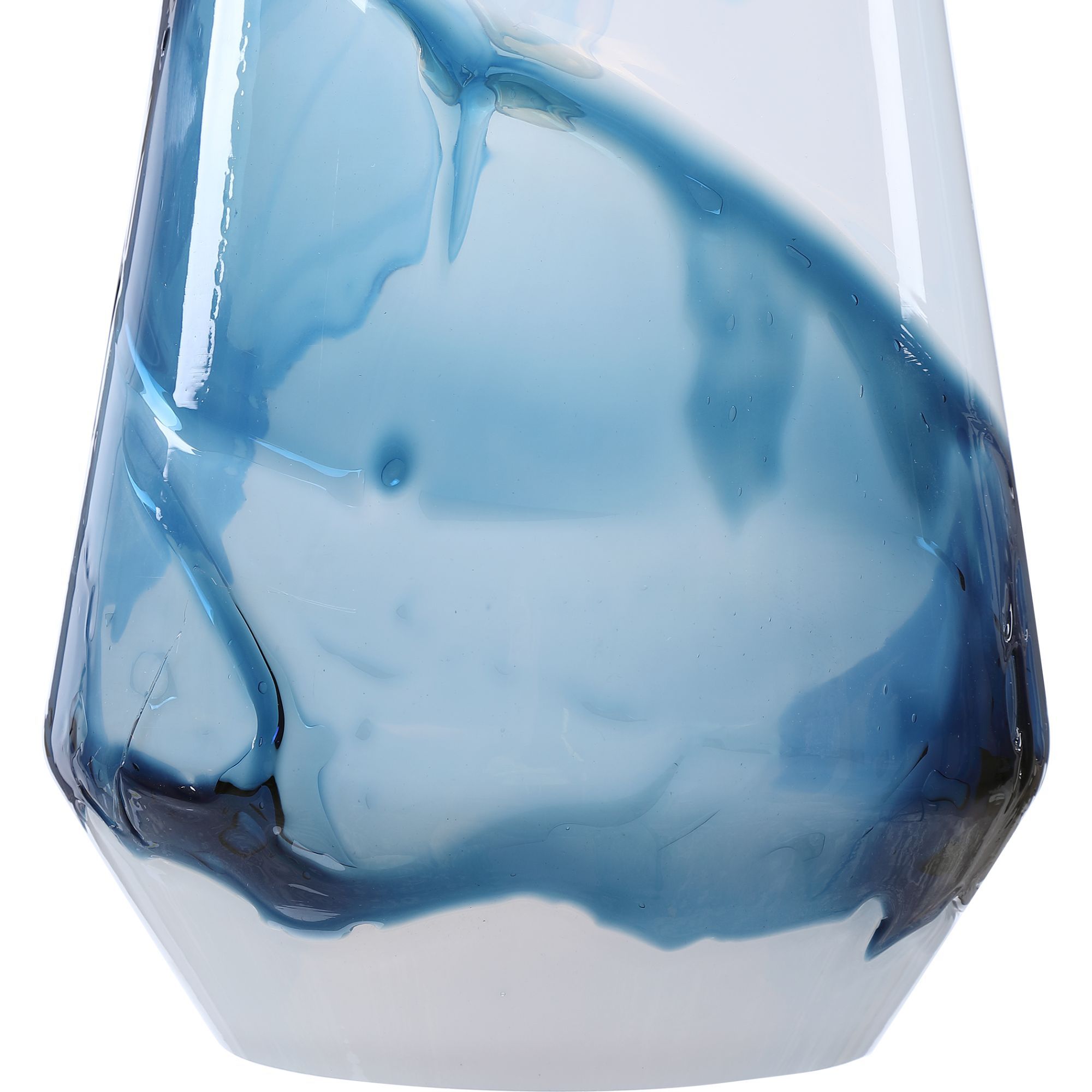 Uttermost Windswept 8 1/4" Wide Blue and White 1-Light Mini Pendant