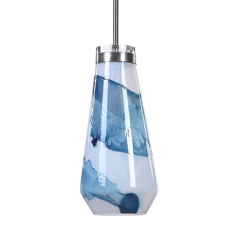 Image 5 Uttermost Windswept Blue and White Mini Pendant Light more views