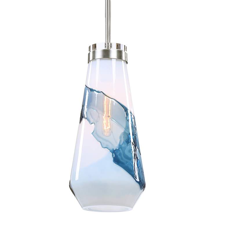 Image 7 Uttermost Windswept Blue and White Mini Pendant Light more views