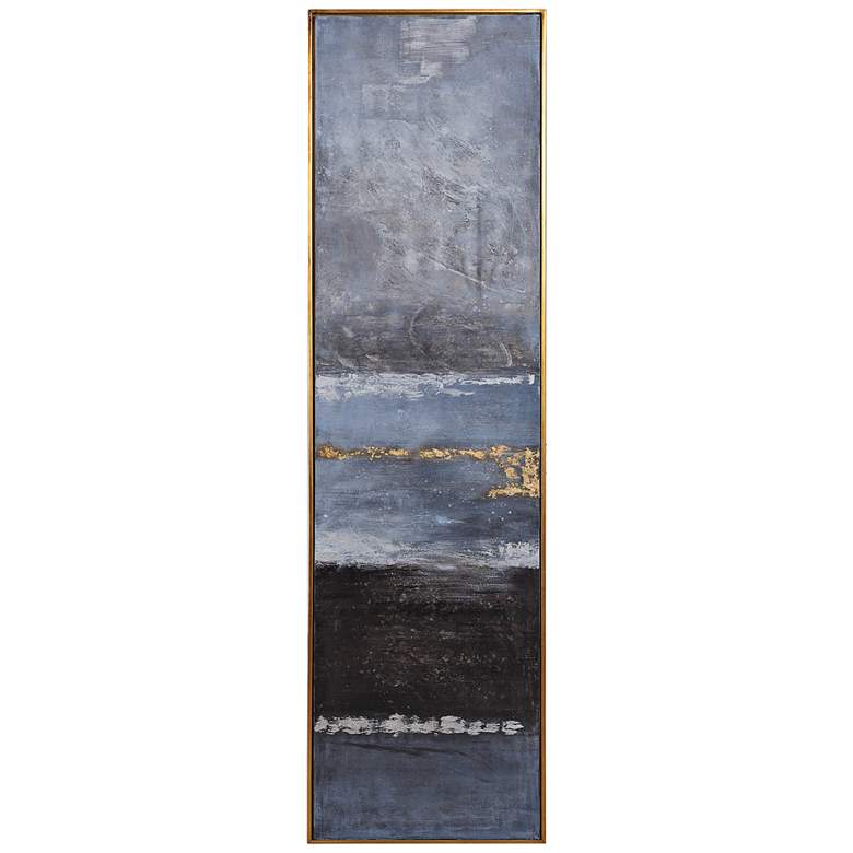 Uttermost Winter Sea Scape 73 inch High Framed Canvas Wall Art