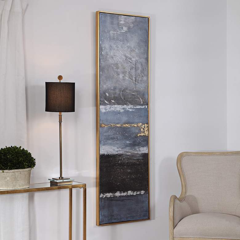 Image 1 Uttermost Winter Sea Scape 73" High Framed Canvas Wall Art