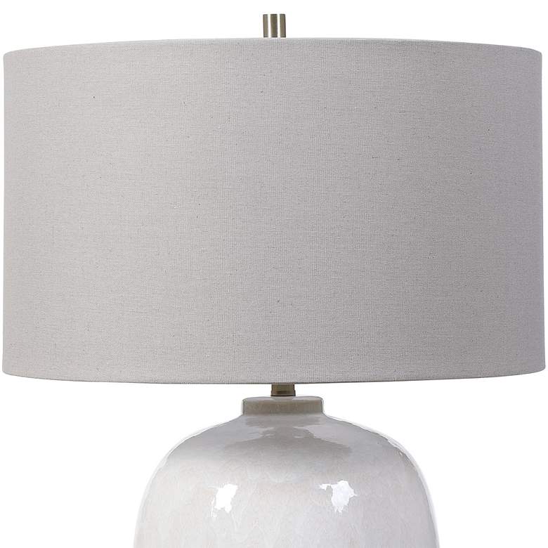 Image 4 Uttermost Winterscape 26 inch High Modern Cream-Ivory Ceramic Table Lamp more views