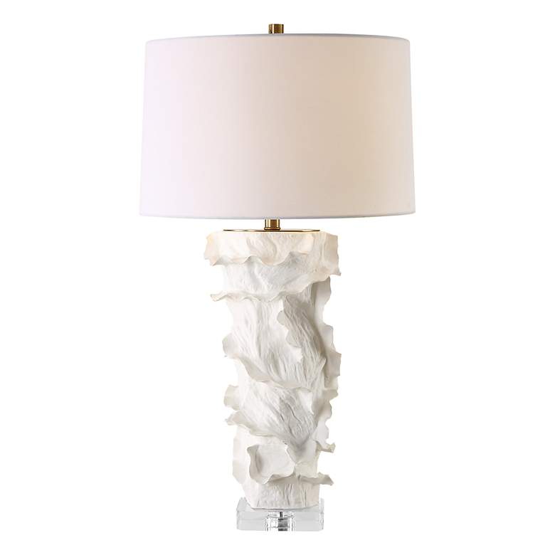 Image 2 Uttermost Wisp 32 1/2" High Satin White Sculpture Ceramic Table Lamp