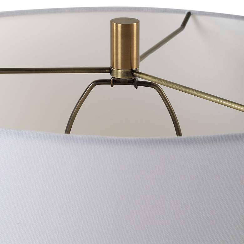 Image 3 Uttermost Wisp 32 1/2" High Satin White Sculpture Ceramic Table Lamp more views