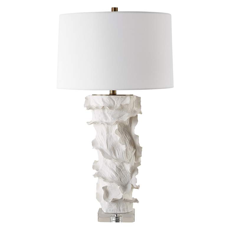 Image 4 Uttermost Wisp 32 1/2" High Satin White Sculpture Ceramic Table Lamp more views