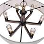 Uttermost Woodall 35 1/2" Bronze and Brown 6-Light Drum Chandelier