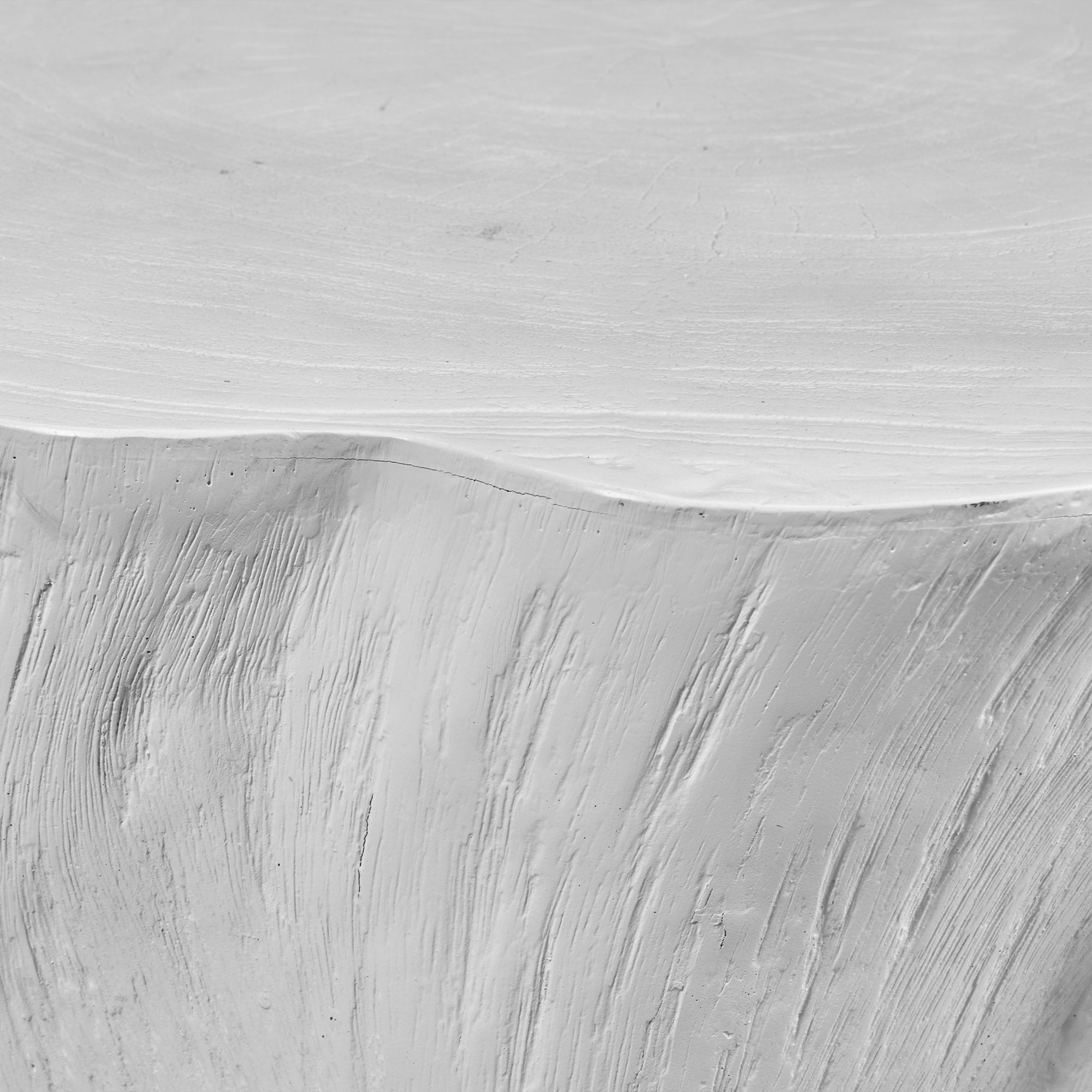 Image 3 Uttermost Woods Edge 41 1/2"W Crisp White Round Coffee Table more views