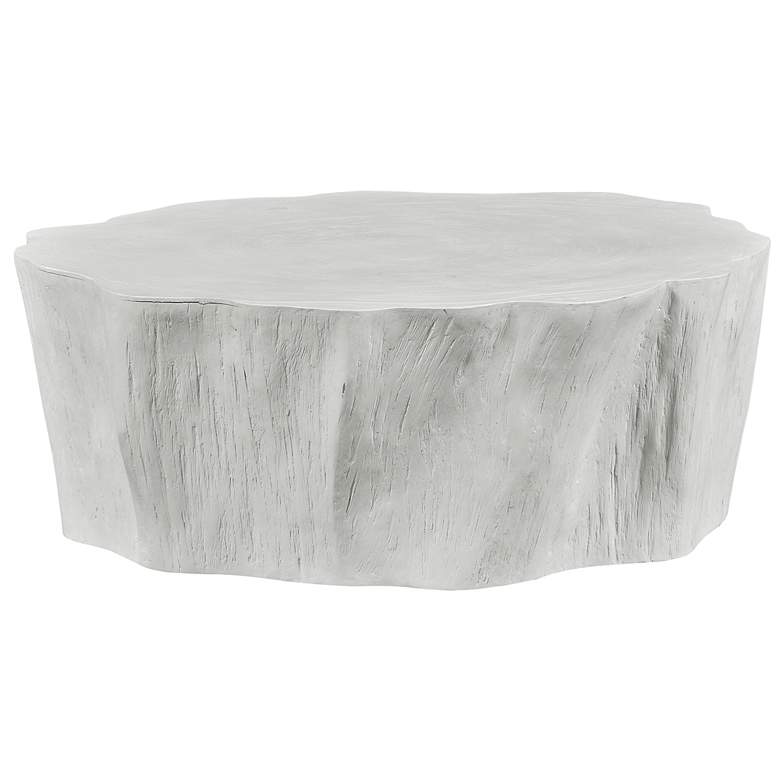 Image 4 Uttermost Woods Edge 44" x 32" x 15" White Coffee Table more views
