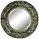 Uttermost Woven Black 37" Round Metal Wall Mirror