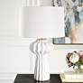 3_Uttermost Wrenley 27 1/2" High Modern White Porcelain Table Lamp more views