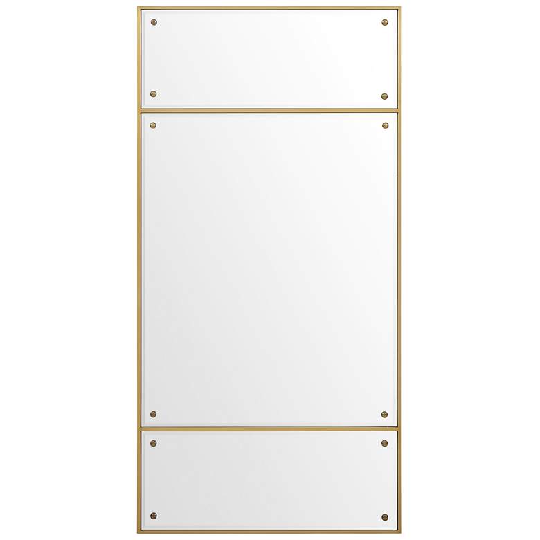 Image 1 Uttermost Wrenton 30" Wide x 60" High Brass Mirror