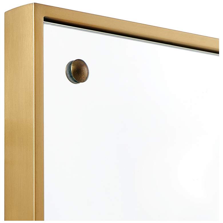 Image 5 Uttermost Wrenton 30" Wide x 60" High Brass Mirror more views