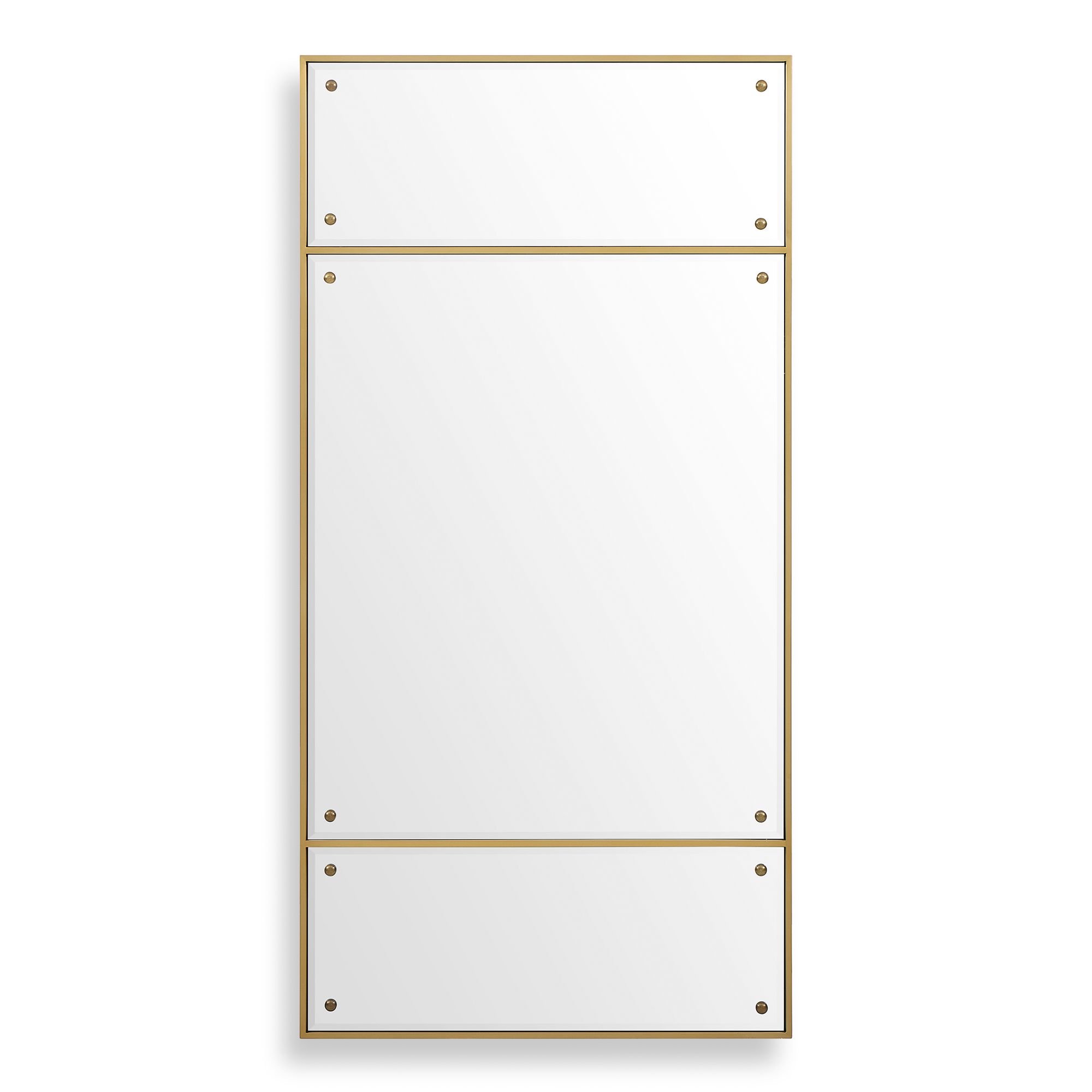 Image 7 Uttermost Wrenton 30" Wide x 60" High Brass Mirror more views