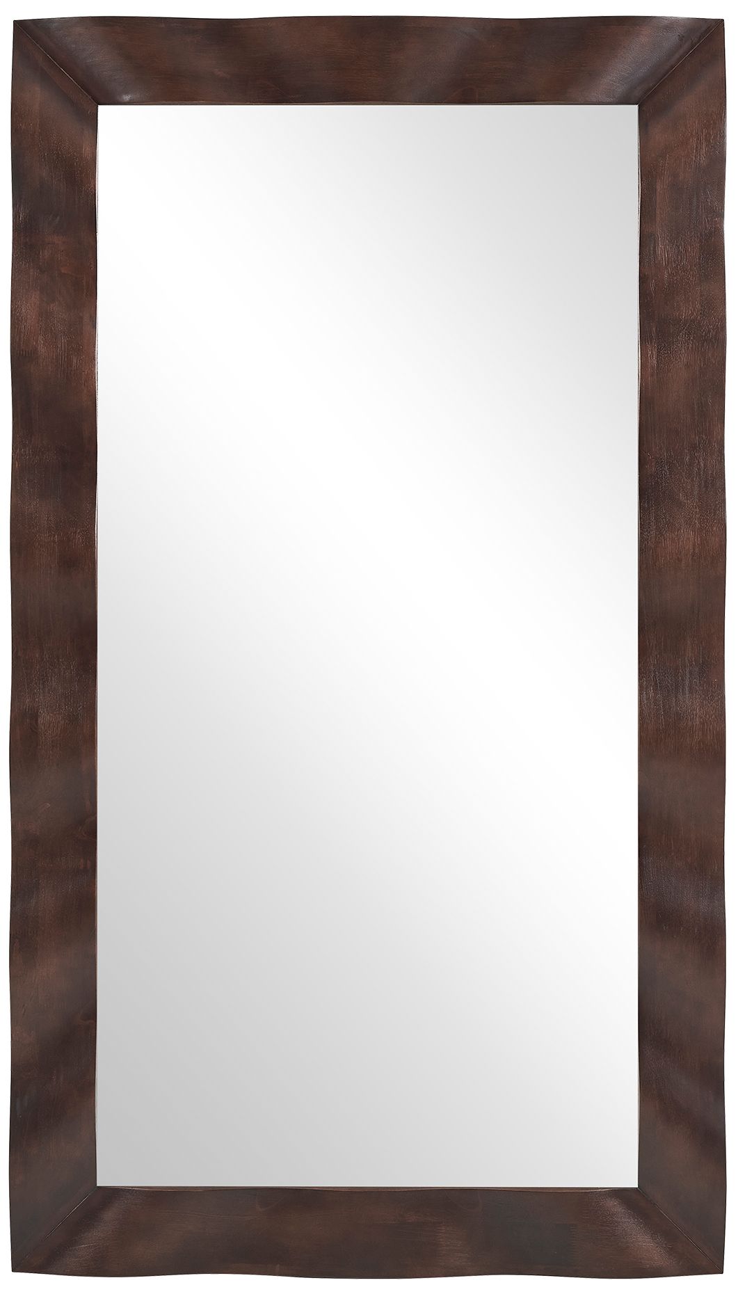 Image 2 Uttermost Wrinkle Dark Walnut 39 5/8" x 69 5/8" Wall Mirror