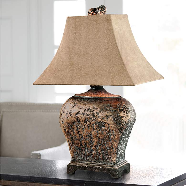 Uttermost Xander Distressed Bronze Table Lamp