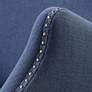7_Uttermost Yareena 28 1/4" Wide Nailhead Trim Navy Blue Wing Chair more views