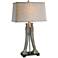 Uttermost Yerevan Distressed Wood Sculptural Table Lamp