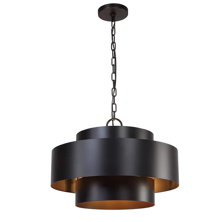 Image 4 Uttermost Youngstown 20"W Rich Dark Bronze 4-Light Pendant more views