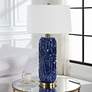 Uttermost Zade 33" H Blue Table Lamp