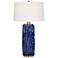 Uttermost Zade 33" High Modern Ceramic Blue Table Lamp
