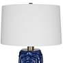 5_Uttermost Zade 33" High Modern Ceramic Blue Table Lamp more views