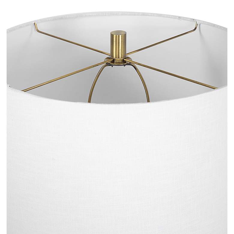 Image 6 Uttermost Zade 33" High Modern Ceramic Blue Table Lamp more views