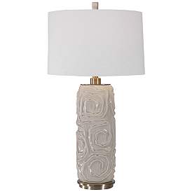 Image2 of Uttermost Zade 34" Warm Gray Ceramic Table Lamp