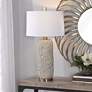 Uttermost Zade 34" Warm Gray Ceramic Table Lamp