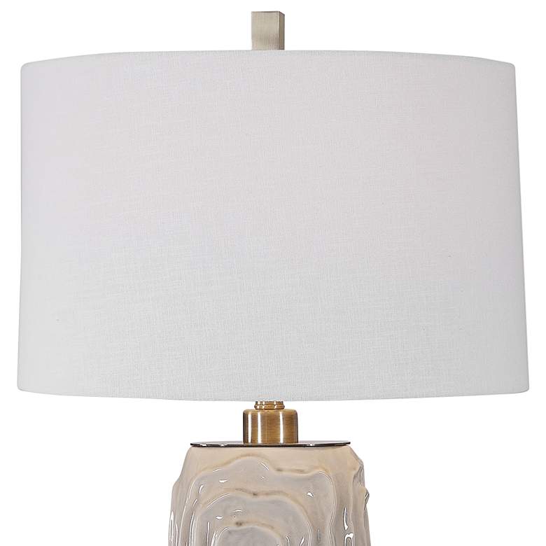 Image 4 Uttermost Zade 34" Warm Gray Ceramic Table Lamp more views