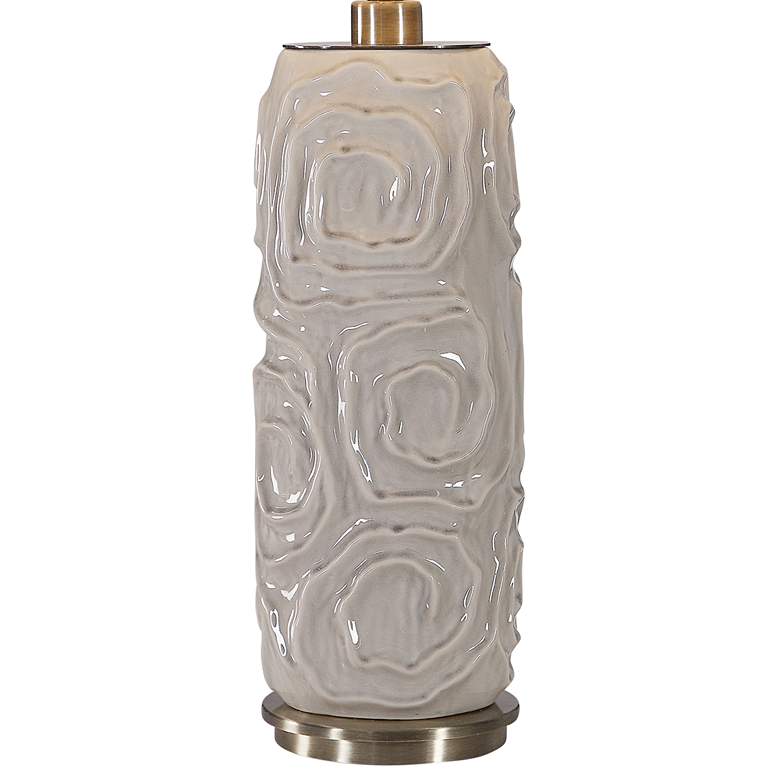 Image 5 Uttermost Zade 34" Warm Gray Ceramic Table Lamp more views