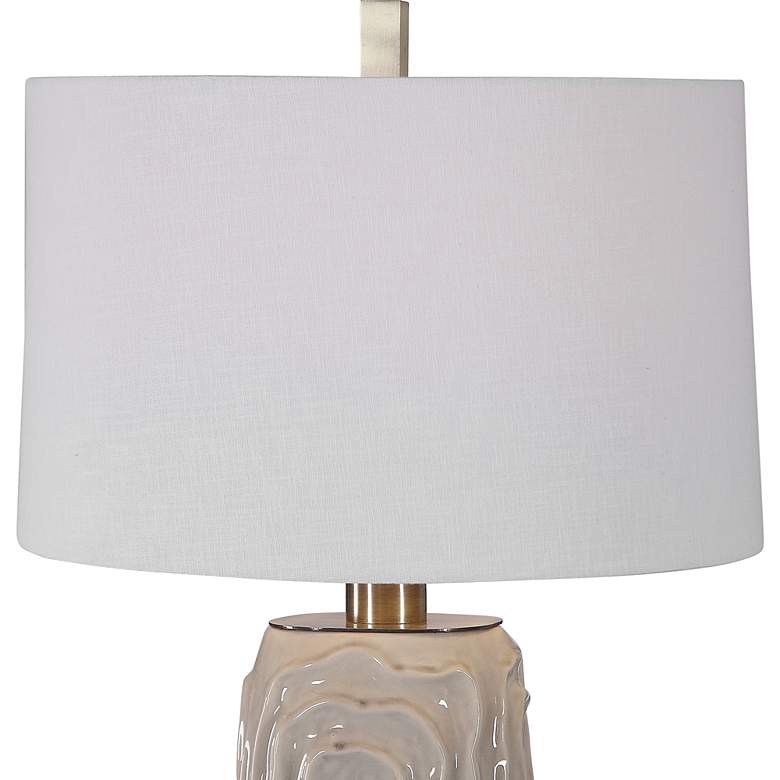 Image 6 Uttermost Zade 34 inch Warm Gray Ceramic Table Lamp more views