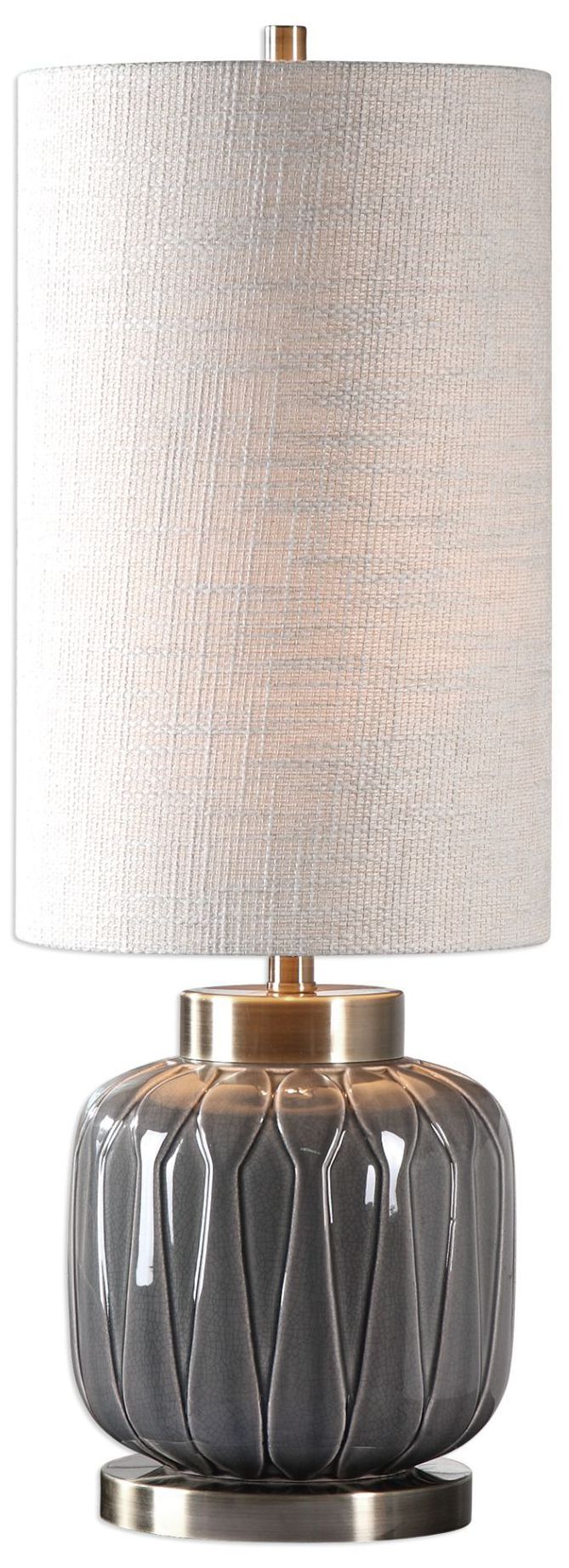 Image 2 Uttermost Zahlia 31-in High Gray Ceramic Buffet Lamp