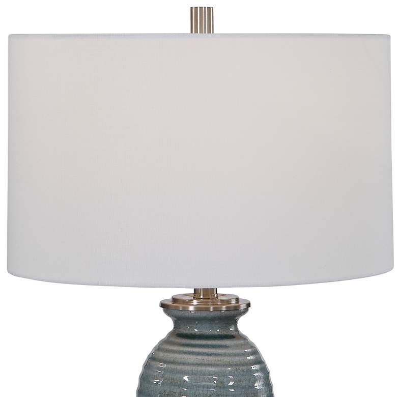 Image 5 Uttermost Zaila Crackled Light Blue Ceramic Table Lamp more views