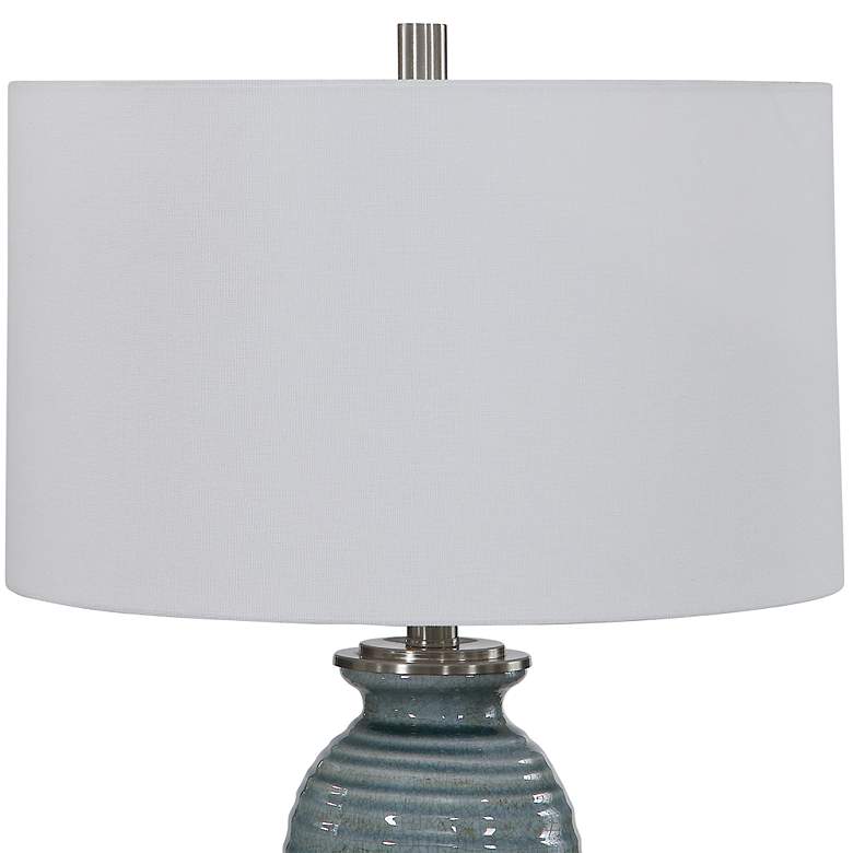 Image 6 Uttermost Zaila Crackled Light Blue Ceramic Table Lamp more views