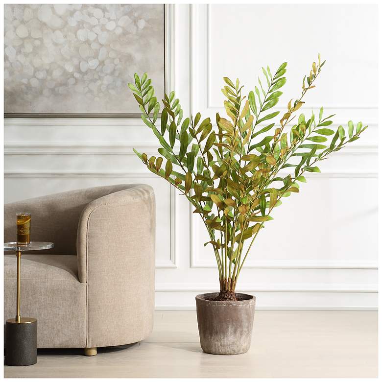 Image 1 Uttermost Zamia Palm 57 3/4" High Accent Tree