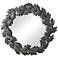 Uttermost Zandra Dark Gray Blue 43 1/4" Round Wall Mirror