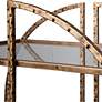 5_Uttermost Zelina 30 1/4" Wide Antique Gold 2-Shelf Bar Cart more views