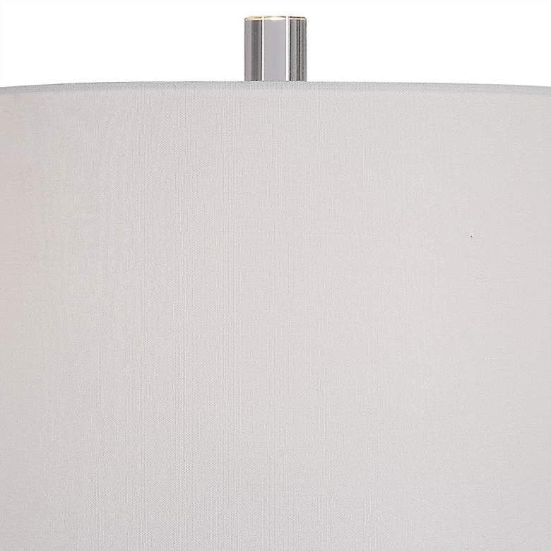 Image 4 Uttermost Zesiro 32" Beige Glaze Cylindrical Ceramic Table Lamp more views