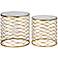 Uttermost Zoa Gold Iron Accent Table Set of 2