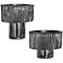Uttermost Zosia Black Nickel Decorative Bowls Set of 2