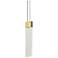 V Panels 2.25" Wide Brass Thin Pendant