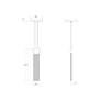 2_V Panels 2.25" Wide Polished Chrome Thin Pendant more views