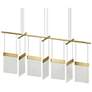 1_V Panels 56" Wide Brass Bar Pendant