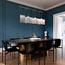 3_V Panels 56" Wide Polished Chrome Bar Pendant more views