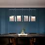 4_V Panels 56" Wide Polished Chrome Bar Pendant more views