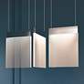 5_V Panels 56" Wide Polished Chrome Bar Pendant more views