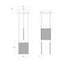 2_V Panels 8.75" Wide 3 Light Brass Pendant more views