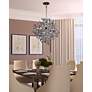 Maxim Comet 25" Wide Chrome and Crystal Chandelier in scene